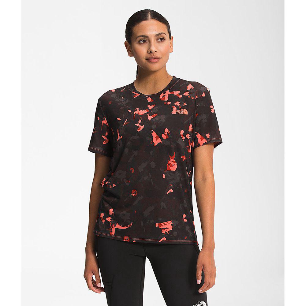 The North Face Printed Wander S/S Γυναικεια T Shirt - Πορτοκαλι (ZDJS82573)